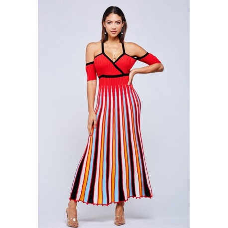 MAXI VESTIDO MINERVA PLISADO