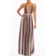 MAXI VESTIDO MOCHA  GLITTER