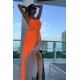 MAXI VESTIDO NEON MIX IRREGULAR