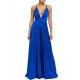 MAXI VESTIDO SATIN AZUL