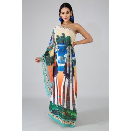 MAXI VESTIDO TAHITI UNA MANGA