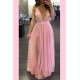 MAXI VESTIDO TULLE ROSA