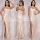 MAXI VESTIDO ZULEMA STRAPLESS CHAMPAGNE