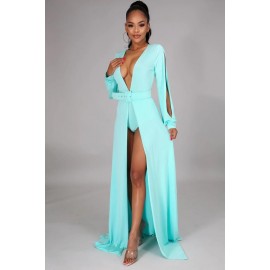 MAXI VESTIDO-TRAJE DE BAÑO MENTA