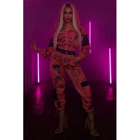 PANTS ART PARTY CARGO PINK