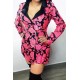 ROMPER-BLAZZER ROSAS/NEGRO.