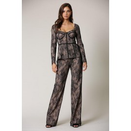 SET ALEXIA NUDE/NEGRO ENCAJE