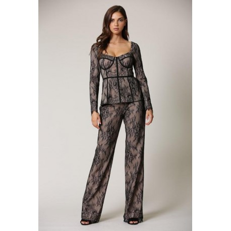 SET ALEXIA NUDE/NEGRO ENCAJE