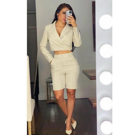 SET EVERLY BEIGE TORERA SHORT