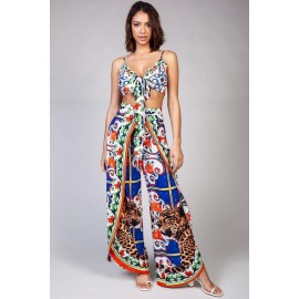 SET LEOPARD FLOWER PALAZZO