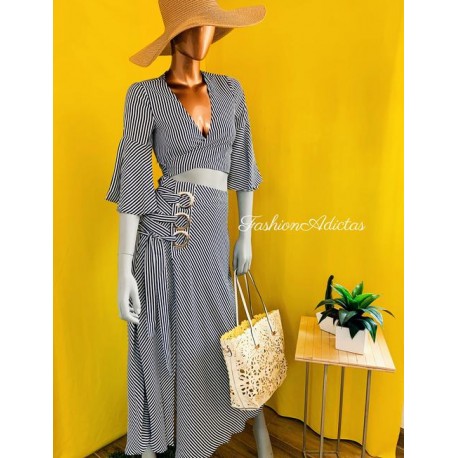 SET NAUTICA RAYADO TOP/FALDA
