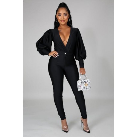 SET SATIN NEGRO PUPET