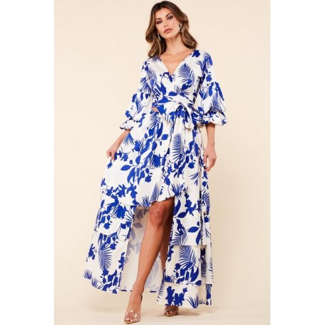 SET TROPICAL AZUL/BLANCO