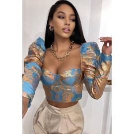 TOP CORSETE FLORAL ZURI