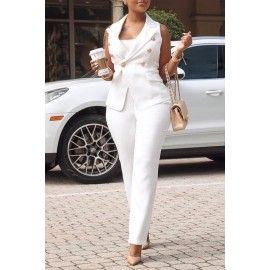 TRAJE GWENDOLINE BLANCO CHALECO.