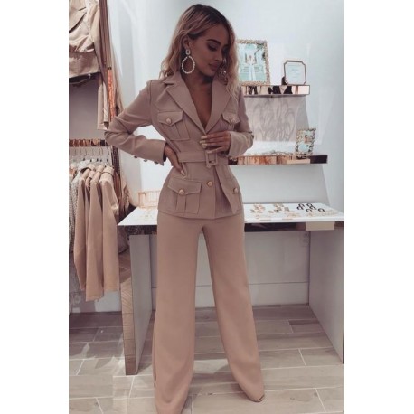 TRAJE NATALY ROSA BOTONES