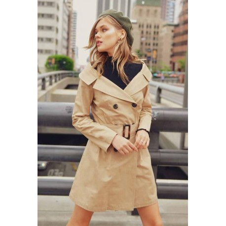 TRENCH BLAZZER VESTIDO CAPUCCINO