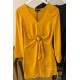VESTIDO AMBAR MOSTAZA