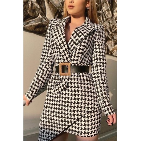 VESTIDO BLAZZER PATA DE GALLO