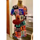 VESTIDO CAPITAL FONT MULTICOLOR