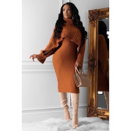 VESTIDO KEYLA TEJIDO TERRACOTA